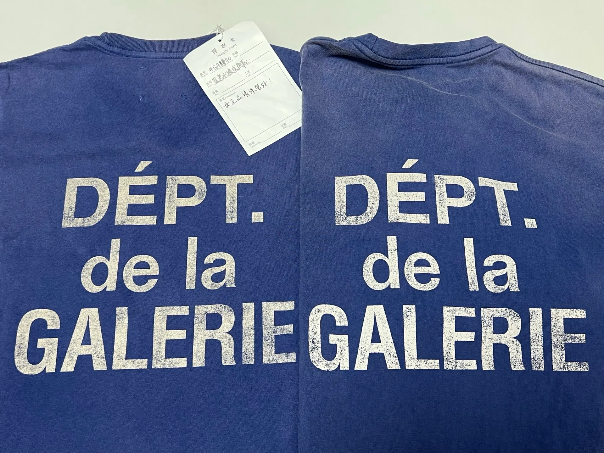 GALLERY FRENCH L/S TEE/NAVY French ripple washed long-sleeved TEE faded blue S-XL cylindrical fabric Assute garment dyeing heavy-wash water-coated fading treatment simulates natural sun fading effect printed distressing treatment top-notch craftsmanship completely matched accessories